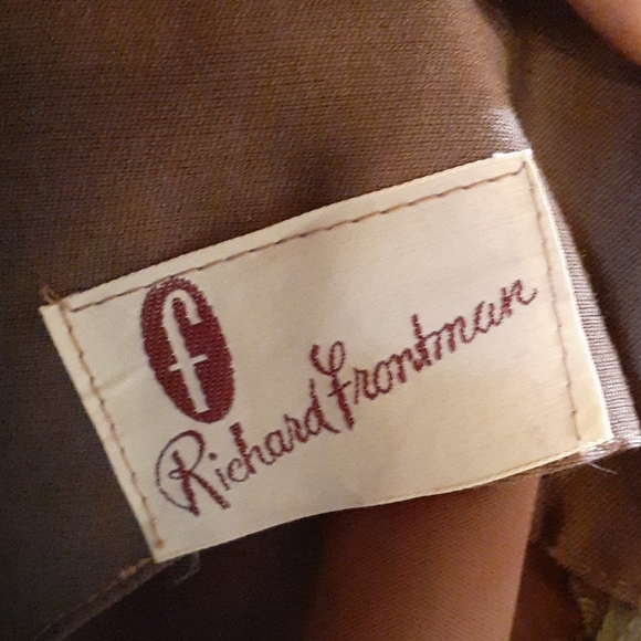 Vintage Richard Frontman Brown slvs dress - Picture 7 of 9